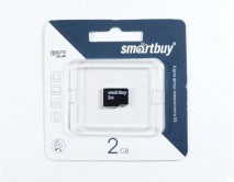 Карта памяти MicroSD SmartBuy 2GB, SB2GBSD-00 