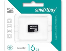 Карта памяти MicroSDHC SmartBuy 16GB cl10, SB16GBSDCL10-00LE