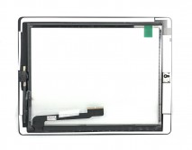Тачскрин iPad 4 (A1458/A1459/A1460) + кнопка HOME в сборе черный 1 класс