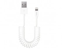 Кабель Deppa Lightning - USB белый, витой, 1,5м, 72120
