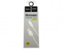 Кабель Hoco X6 Lightning - USB белый, 1м