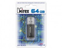 64GB USB Flash, MIREX Unit Black, 13600-FMUUND64