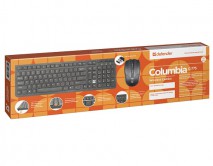 Беспроводной набор (клавиатура + мышь) Defender Columbia C-775 (RU) черный, мультимедийный, 45775 
