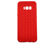 Чехол Samsung G955F S8+ плетеный красный