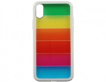 Чехол iPhone X/XS Rainbow Case (белый)