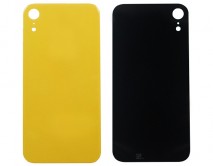 Задняя крышка (стекло) iPhone XR желтая 1кл