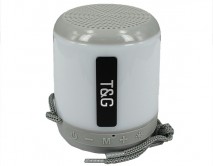 Колонка TG156 с подсветкой, серый (FM/microSD/Bluetooth/Led) 