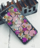 Чехол iPhone 7/8/SE 2020 Гелевые цветы в ассортименте