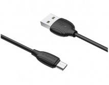 Кабель Borofone BX19 microUSB - USB черный, 1м
