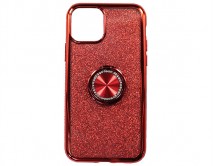 Чехол iPhone 11 Pro Shine&Ring (красный)