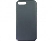 Чехол iPhone 7/8 Plus Leather Case без лого, темно-синий