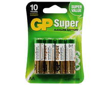 Батарейка AA GP Super LR06 4-BL, цена за 1 упаковку
