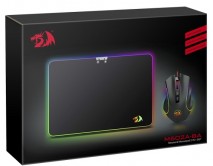 Игровой набор (мышь RGB + ковер) Redragon M602A-BA черный, 78380