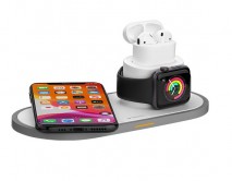 Зарядная станция Deppa для iPhone, Watch series, Airpods  15W белая, 24006