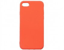 Чехол iPhone 7/8/SE 2020 Силикон Matte 2.0mm (красный коралл)