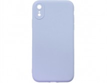 Чехол iPhone XR Силикон Matte 2.0mm (лиловый) 
