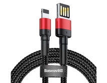 Кабель Baseus Cafule Cable Special Edition Lightning - USB черно-красный, 1м (CALKLF-G91)