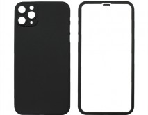 Защита 360 iPhone 11 Pro Max черная (защитное стекло+задняя крышка) 