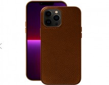 Чехол iPhone 13 Pro Max Deppa Leather Case (коричневый), 88125