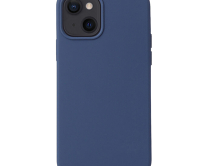 Чехол iPhone 13 Mini Liquid Silicone FULL (темно-синий)
