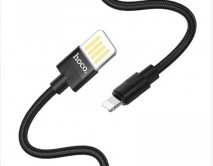 Кабель Hoco U55 Lightning - USB 2.4A, черный, 1.2м 