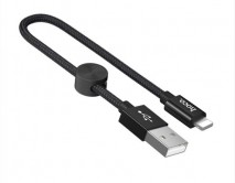 Кабель Hoco X35 Lightning - USB черный, 0,25м