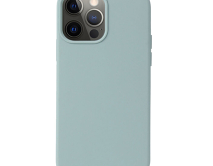 Чехол iPhone 13 Pro Liquid Silicone MagSafe FULL (зеленый камень) 