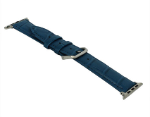 Ремешок Watch Series 42mm/44mm/45mm Crocodile Leather синий 
