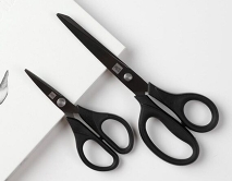 Набор канцелярских ножниц Xiaomi Heat-plated titanium stationery scissors combination черные