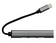 Type-C HUB Kstati U4-C 4 в 1 (Type-C - USB3.0+USB2.0*3) серый 