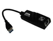 Переходник USB - RJ45, LAN Port, тех.упак (черный)
