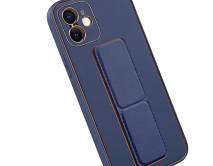 Чехол iPhone X/XS Sunny Leather+Stander (темно-синий)
