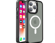 Чехол iPhone 12/12 Pro Matte Case MagSafe (черный)