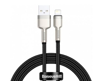 Кабель Baseus Cafule Series Metal Cable Lightning-USB 2.4A черный, 1м (CALJK-A01)