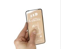 Защитное стекло-плёнка iPhone XR/11 Ceramics матовое черное, 0.1 mm