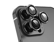 Защитная накладка на камеру iPhone 14 Pro/14 Pro Max черная (комплект 3шт) 
