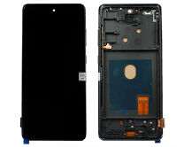 Дисплей Samsung G780F Galaxy S20 FE + тачскрин + рамка черный (Копия OLED) 