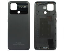 Задняя крышка Xiaomi Poco C40 черная 1 класс
